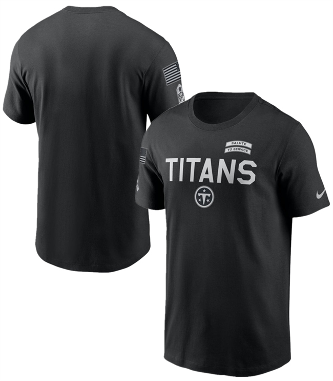 Men's Black Tennessee Titans 2026 Salute to Service Sideline Dri-FIT T-Shirt